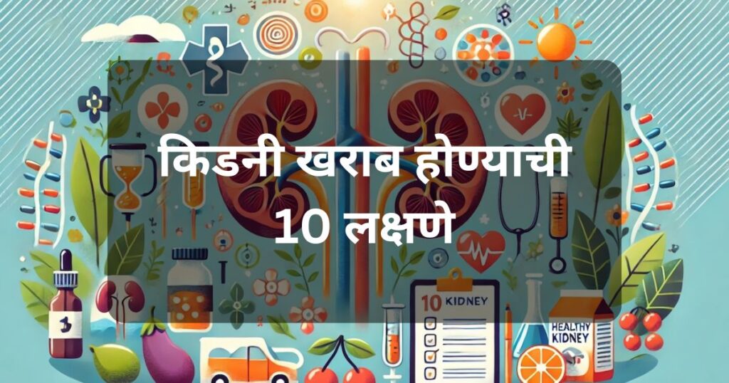 किडनी खराब होण्याची 10 महत्त्वाची लक्षणे जाणून घ्या आणि त्यावर प्रभावी रामबाण उपाय. चेहऱ्यावरील सूज, किडनी स्टोन, आणि इन्फेक्शनची लक्षणे ओळखा.